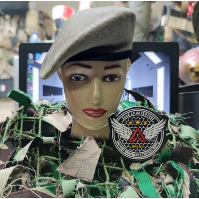 Topi Baret Camel Pure Woll POL PP / SATPOL PP Premium