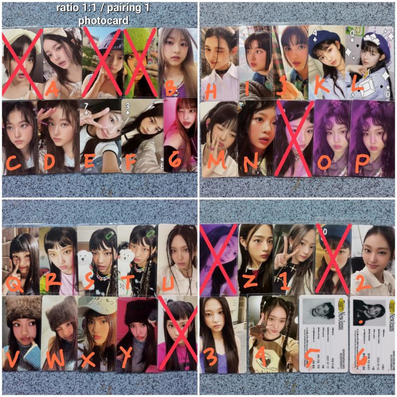 [BACA DESC] photocard pc newjeans nj hanni haerin hyein minji danielle bbb bunny beach bag season gr