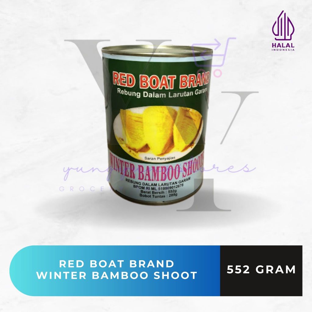 

Red Boat Canned Winter Bamboo Shoots / Rebung Kaleng 552 gram