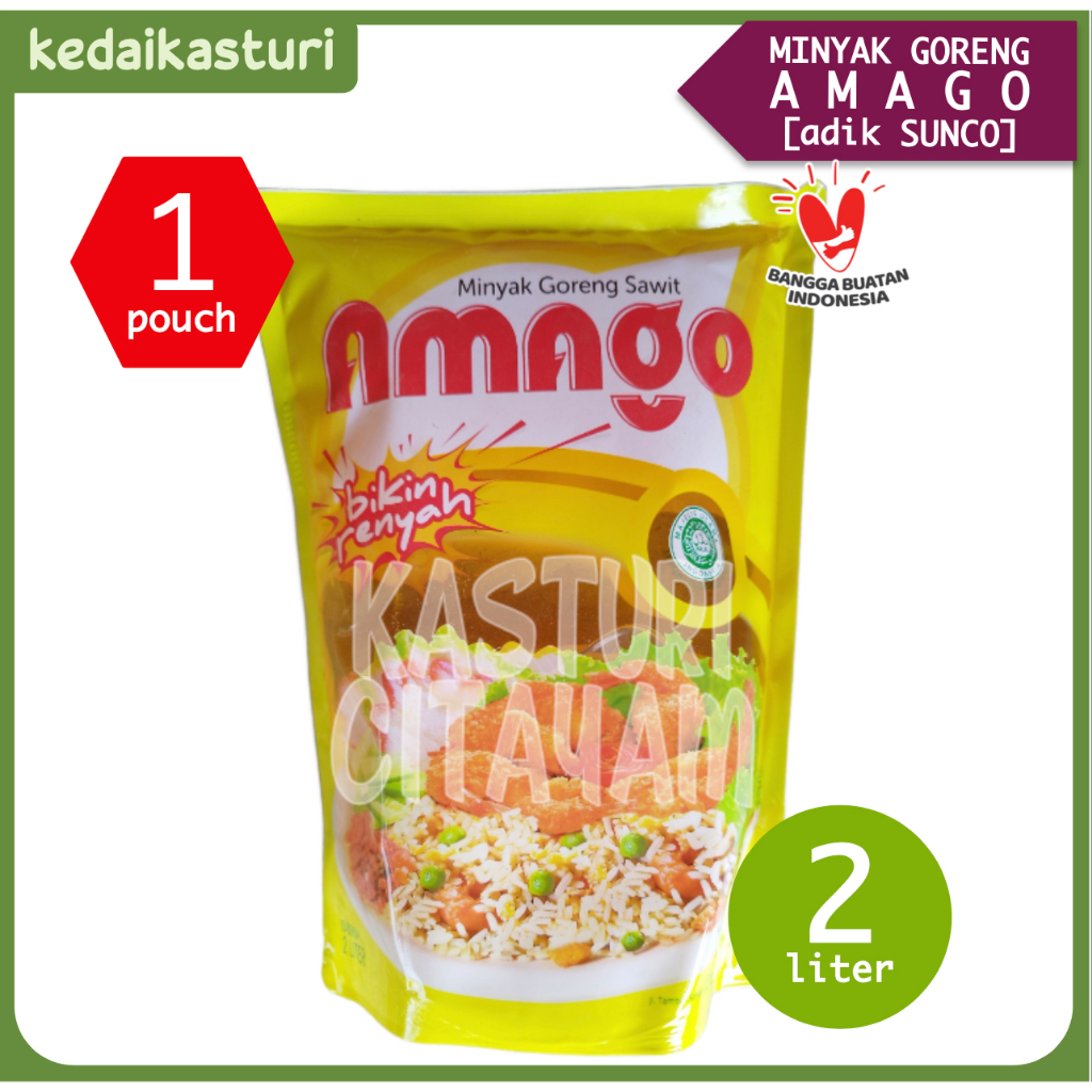

Amago 2 Liter Minyak Goreng Sunco [1 Pouch]