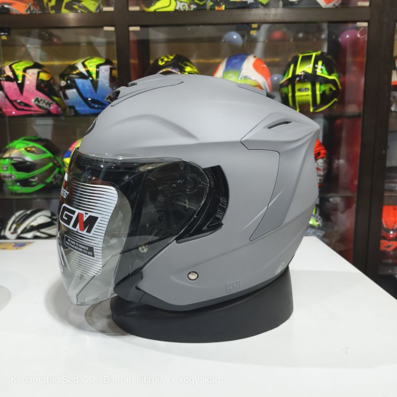 GM FURRY HALF FACE DOUBLE VISOR