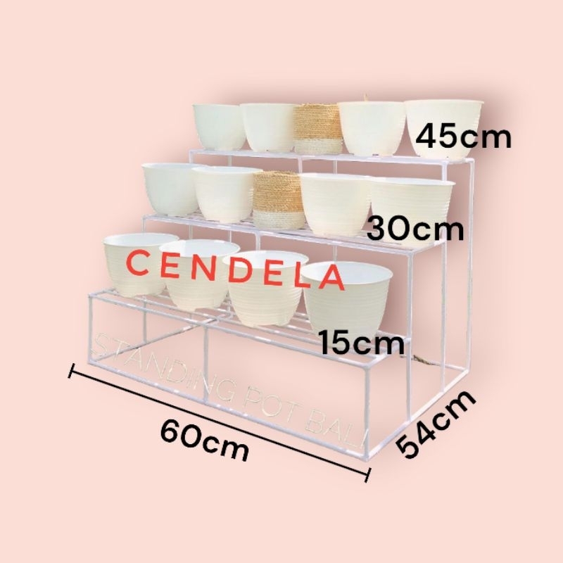Rak Bunga Susun 3 / Standing Pot Susun 3