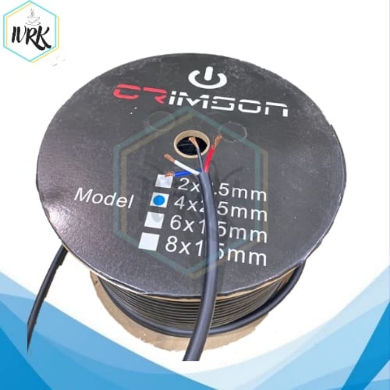 kabel speaker audio 4x2,5mm 4x2.5mm kabel speaker crimson