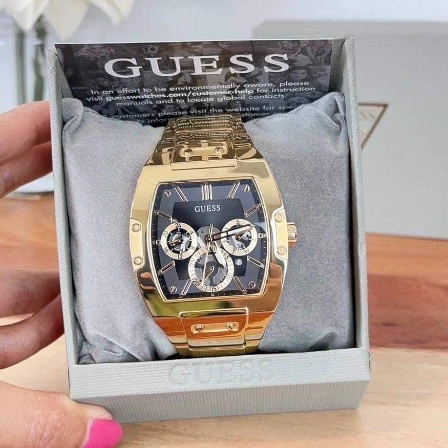 Jam Tangan Pria Guess Phoenix GW0456G1 Gold Original