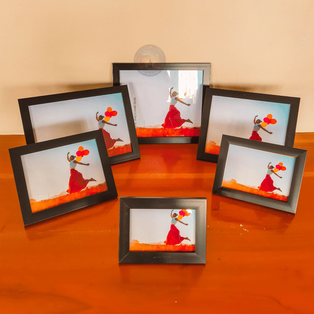 BINGKAI + Cetak Foto 10R 10RP 25x30cm 30x30cm Pigura Frame Hiasan Dinding Wall Decor