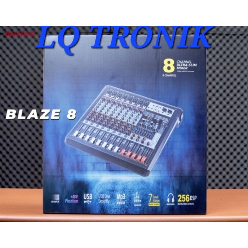 MIXER AUDIO 8 CHANNEL MURAH PROFESIONAL BARETONE BLAZE 8 BLUETOOTH