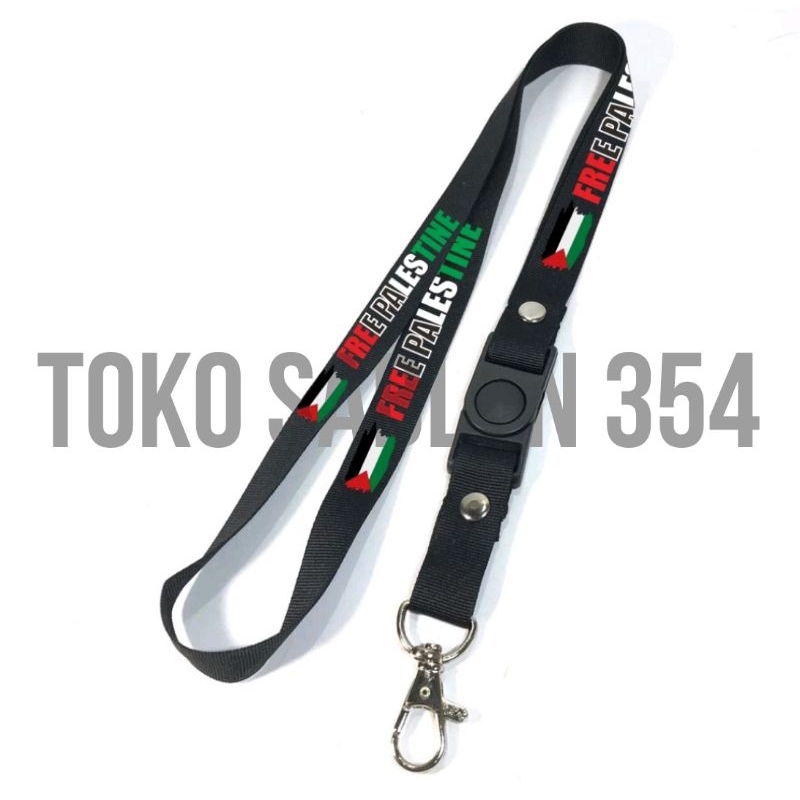 

Gantungan kunci FREE PALESTINE / PALESTINA tali lanyard negara gantungan leher id card name tag