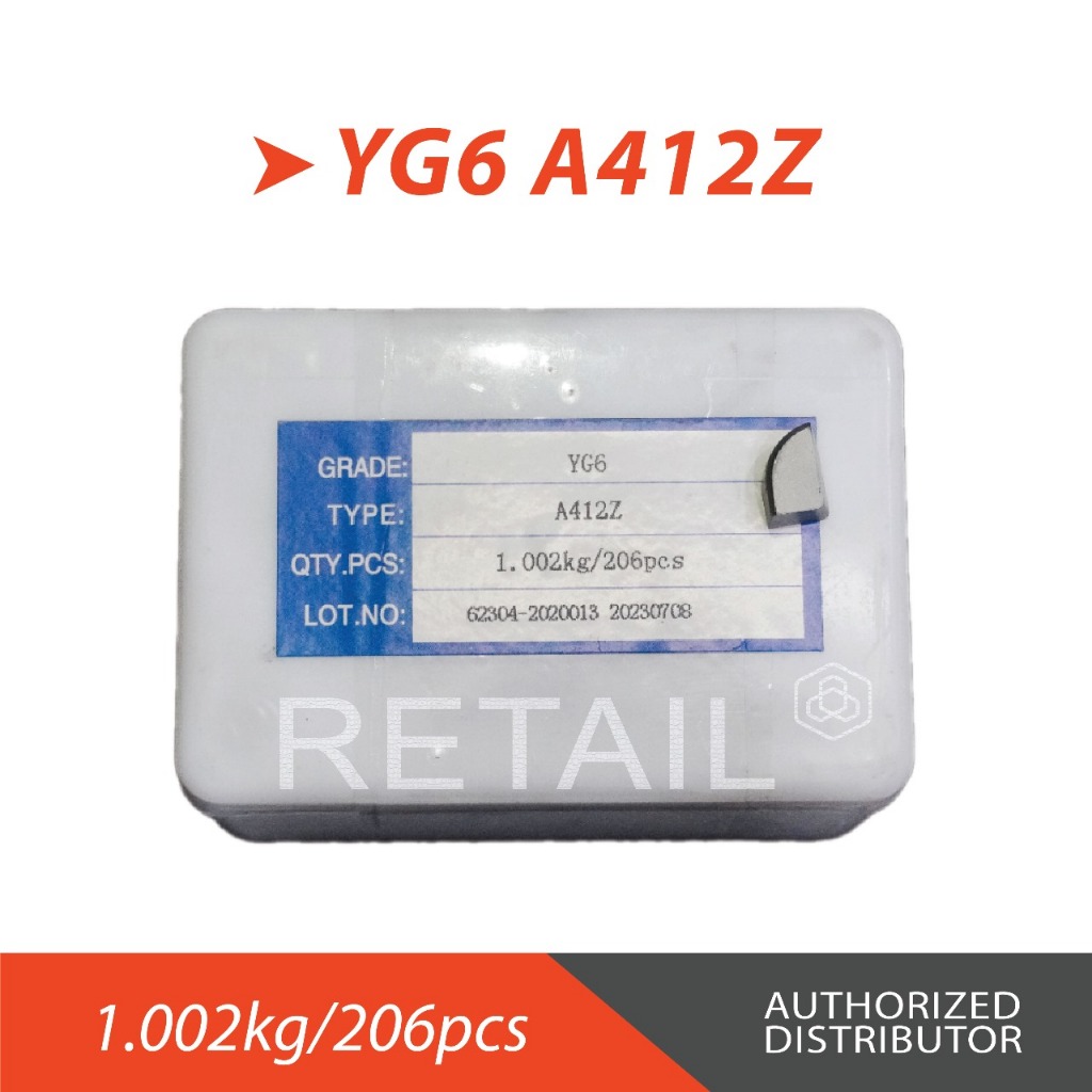 MATA BUBUT WIDIA A-412 Z (YG6) / MATA BUBUT GRADE YG6