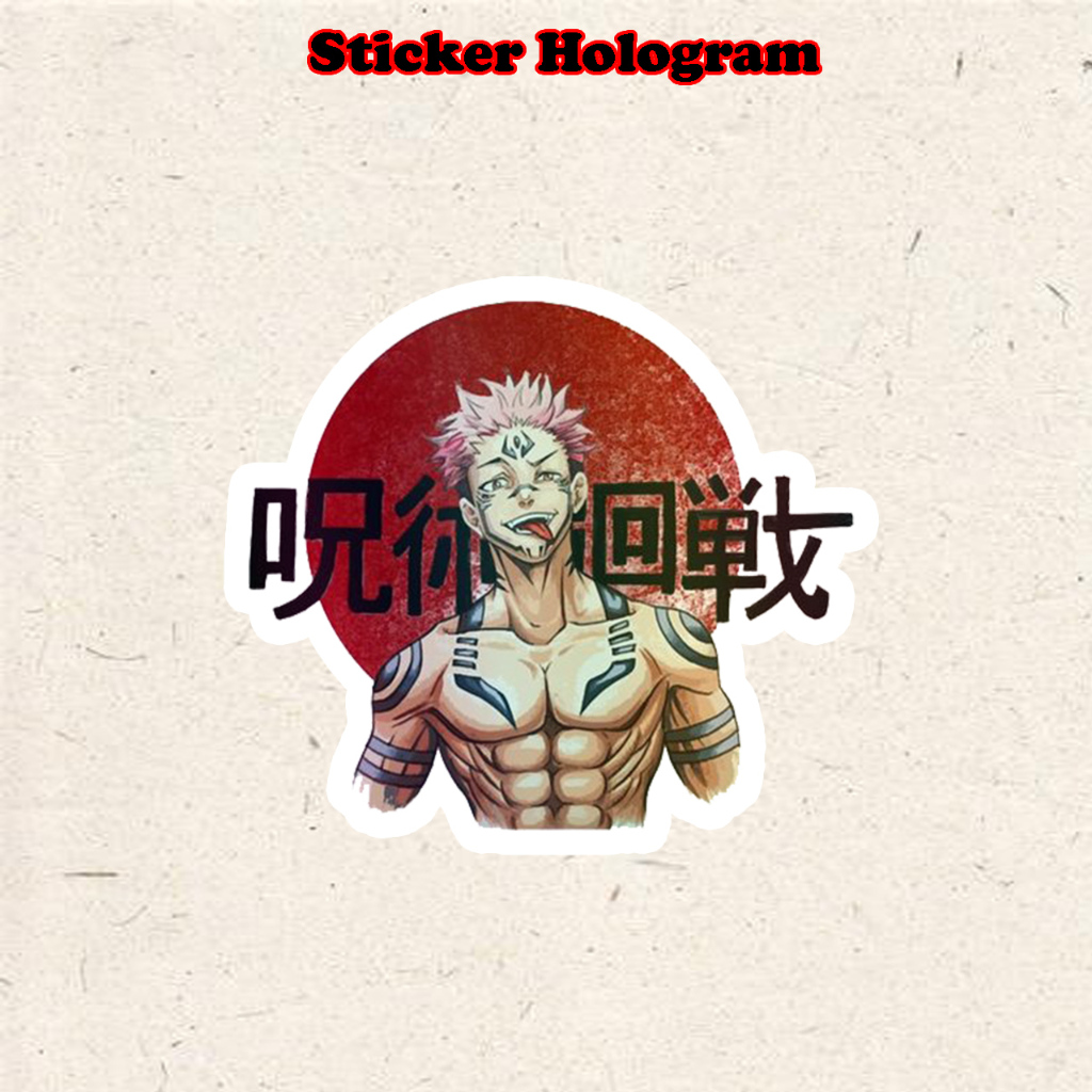 

Stiker Hologram Itadori sukuna Jujutsu kaisen ukuran 6,5 cm