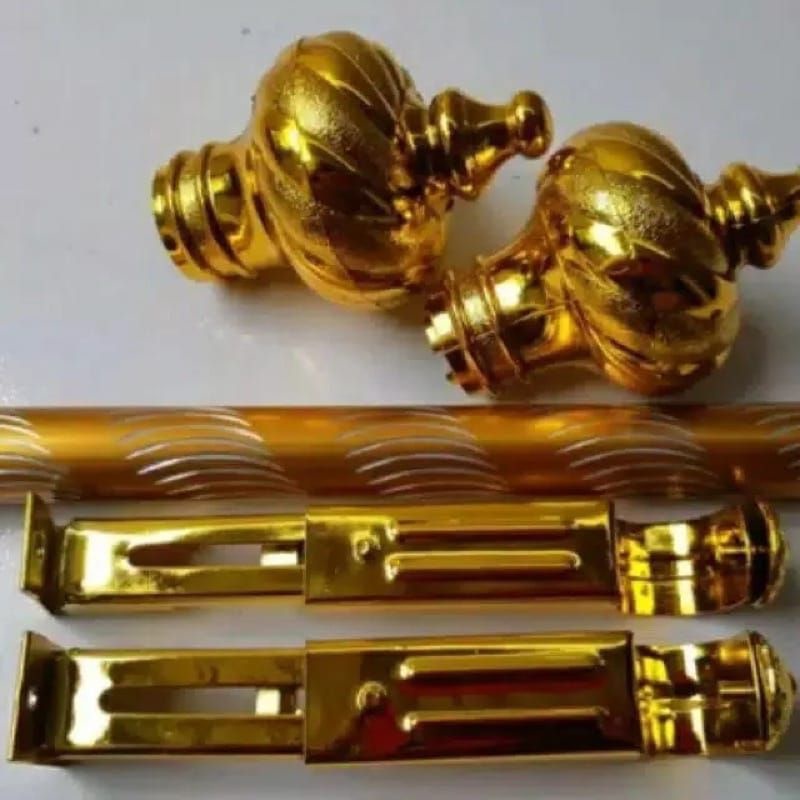Besi gorden ful set ukuran 50 cm besi tiang batang gorden smokring