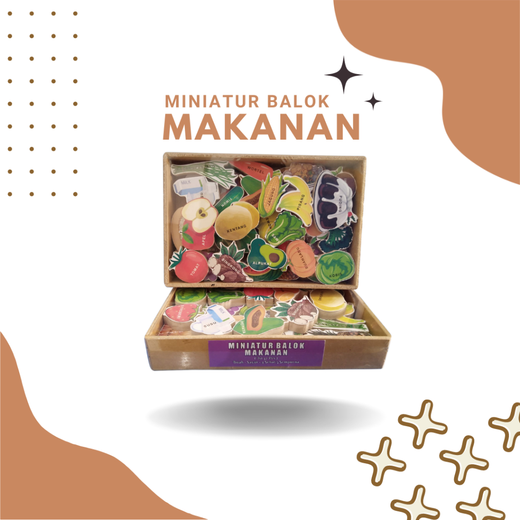 Miniatur Balok Makanan