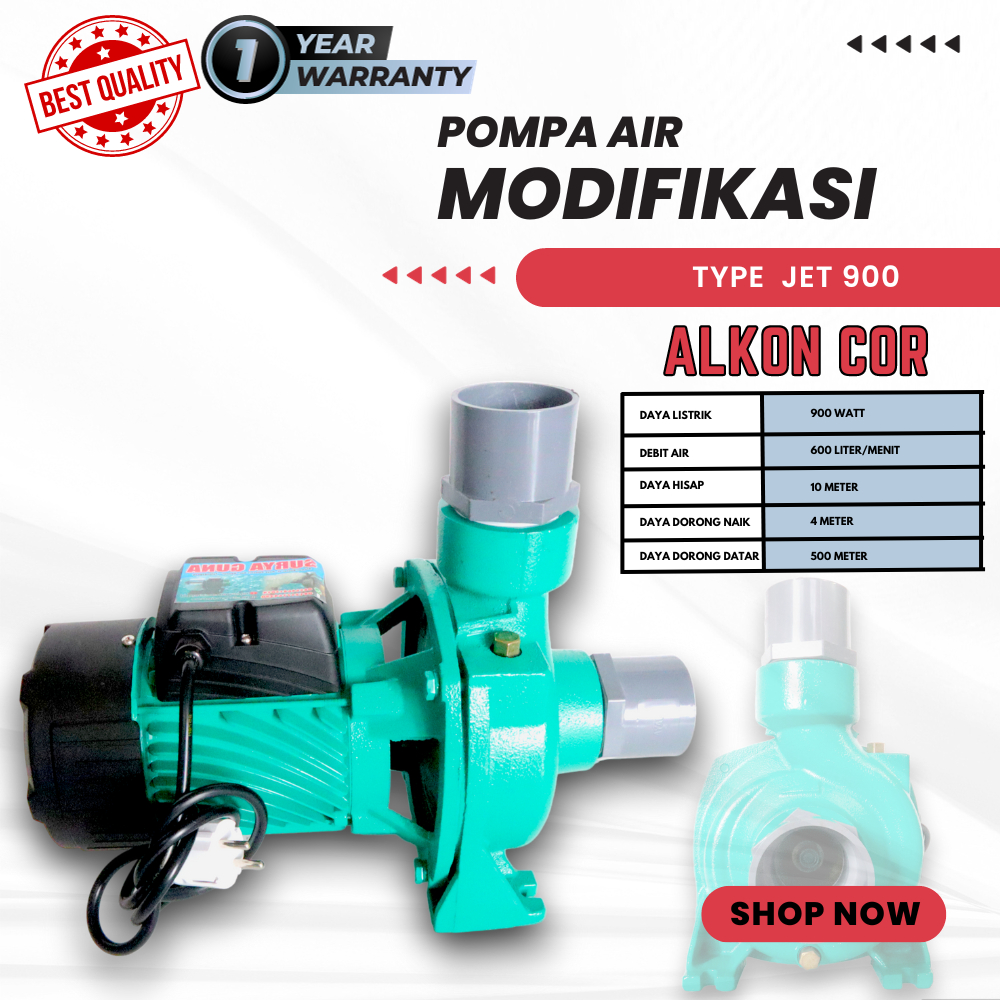 Pompa modifikasi untuk persawahan pompa air hemat listrik pipa 2 dim jet 900 siap kirim GRATIS tusen