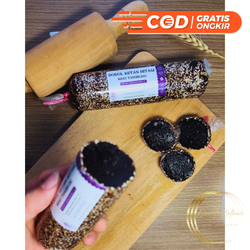 

Dodol Wijen Betawi Asli Ketan Hitam Khas Tangerang 200 gr Lembek