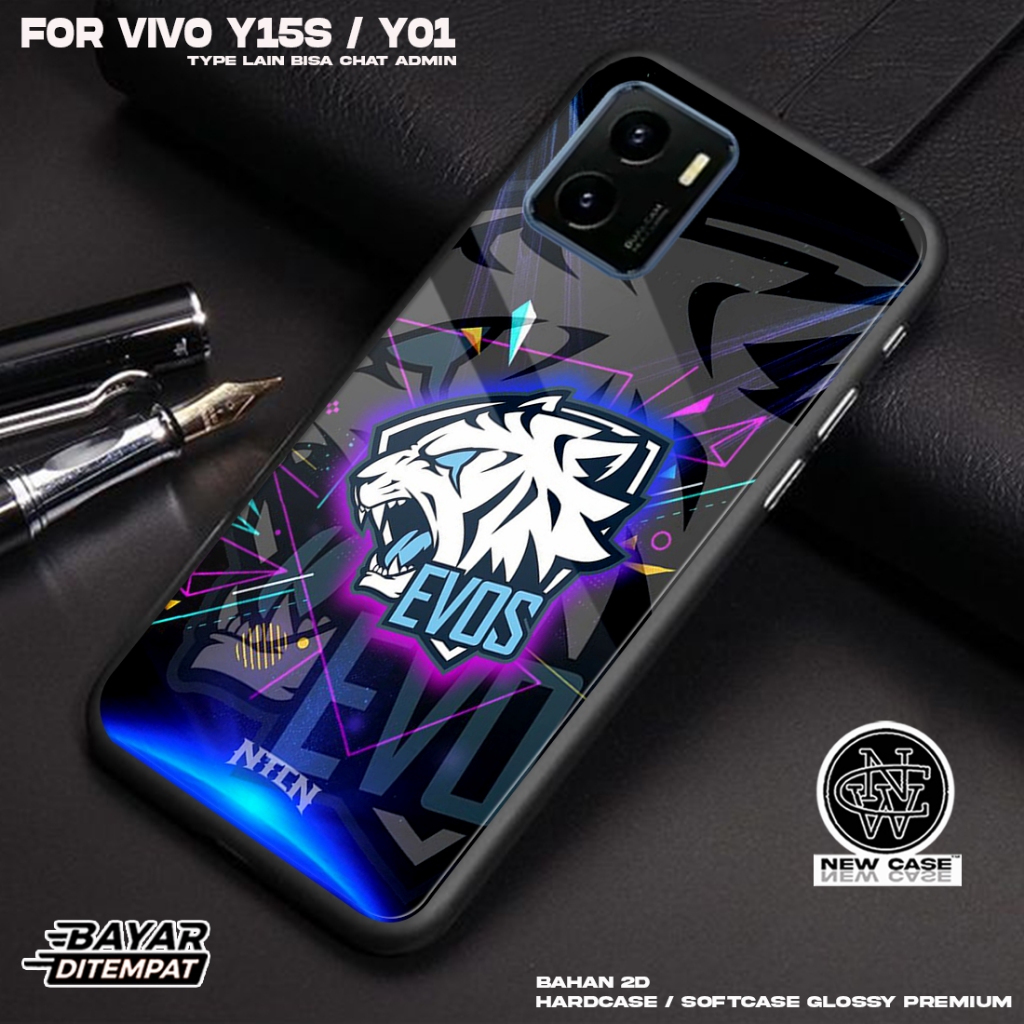 Case VIVO Y15S / Y01 - Casing Hp Terbaru 2023 Newcase [ EVOS2] Silikon Hp Mewah - Kesing Hp VIVO Y15
