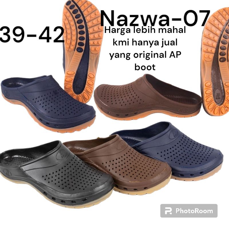 SANDAL SLOP KARET AP BOOTS CLOGS