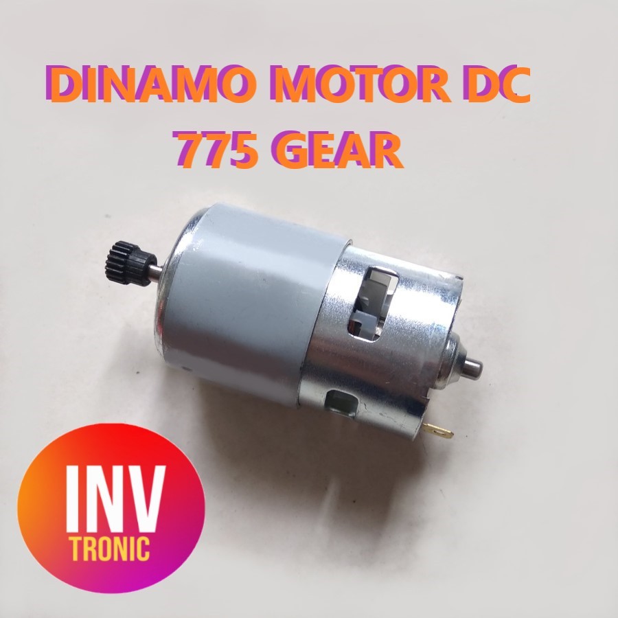 Dinamo Motor DC 775 Gear Hitam