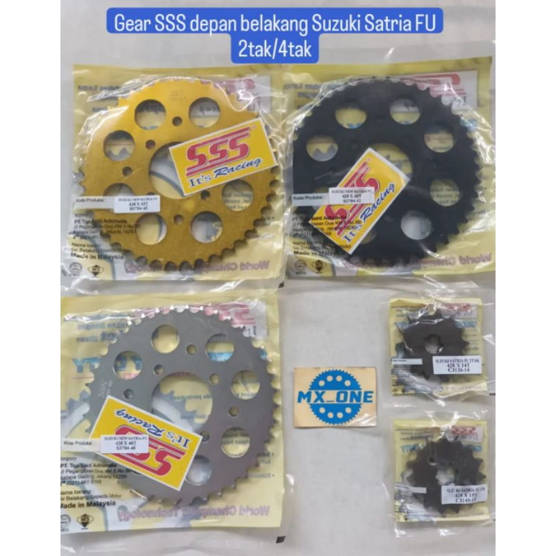 Gear SSS 428 Satria Fu 4 tak & satria 2 tak