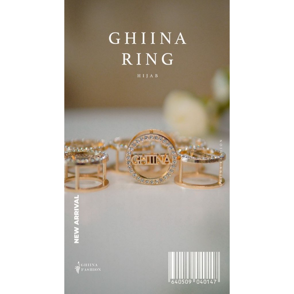 Aksesoris Wanita Hijab Ghiina Ring by Ghiina Fashion Titanium Swarovski Premium Hijab Yessana Ejamas Store .