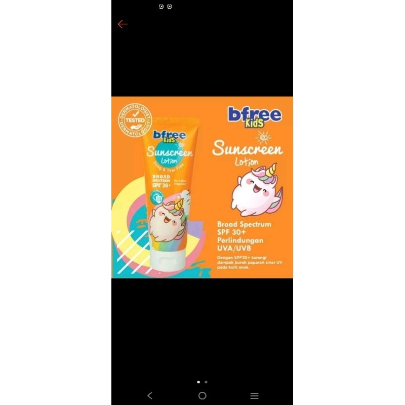 sunscreen anak