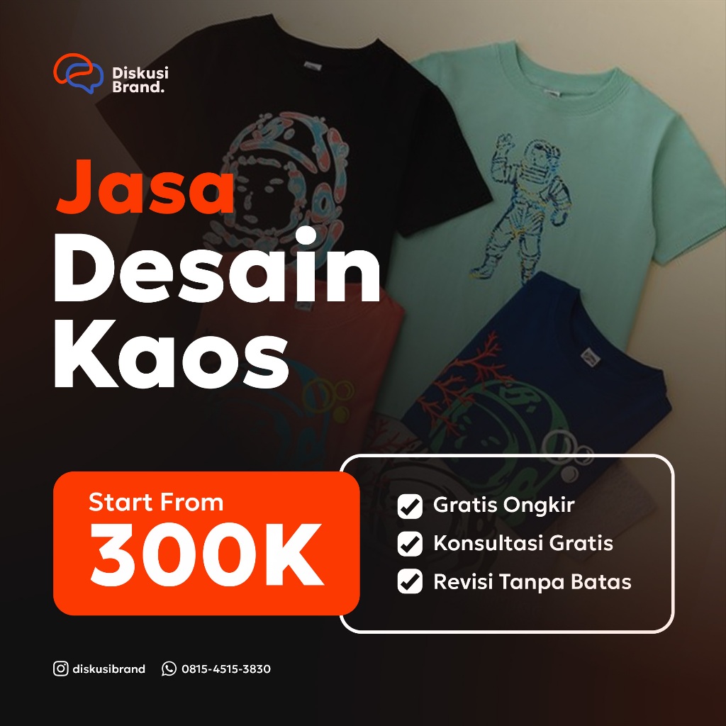 Jasa Desain Merchandise Kaos / Jaket / Crewneck / Baju