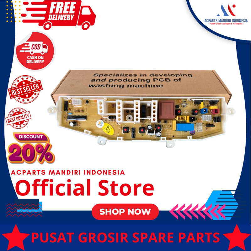 Modul PCB Mesin Cuci Samsung WA60N2 WA70B7 WA-60N2 WA-70B7 ( DC92-4888-06 )
