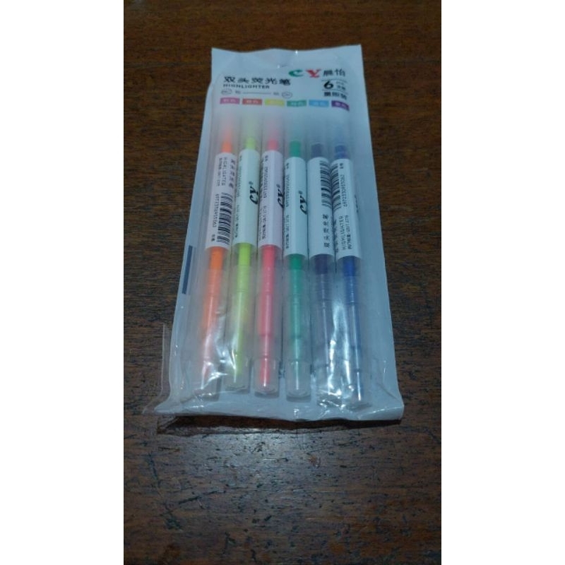 

[SET] HIGHLIGHTER 2 SISI 6 COLOUR / STABILO PEWARNA PENANDA TULISAN 2SISI 6 WARNA