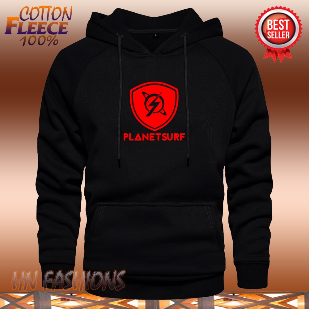 HN FASHION90 -  Hoodie Planet Surf Merah - Sweater Hoodie - Hoodie pria & wanita  - Hoodie High Prem