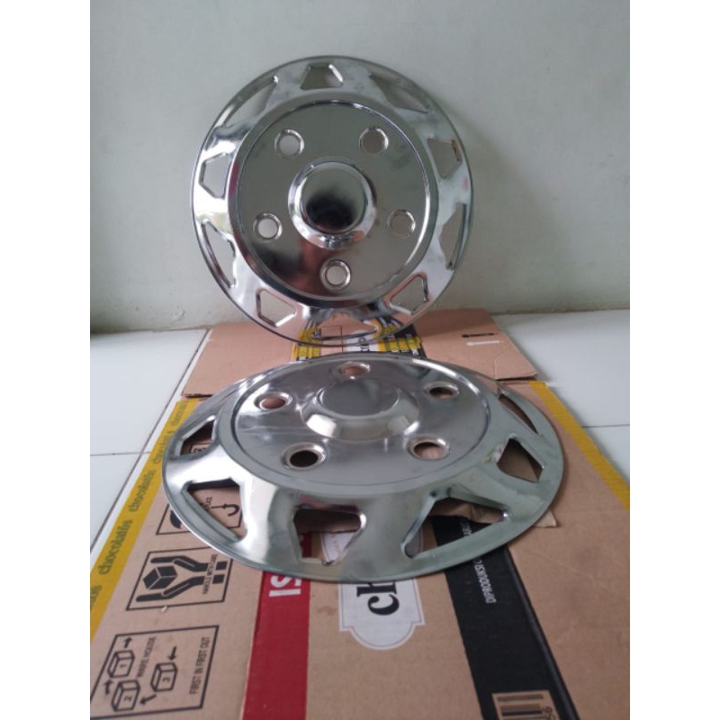 weldop velg truk dop roda truk ring 16 lobang 5 depan 2pcs motif segitiga