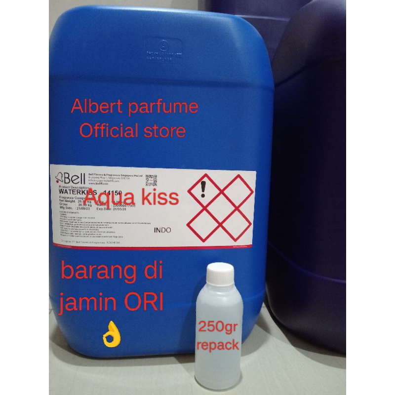 Aqua kiss / WATER KISS 250 ml  produk bell REPACK MURNI