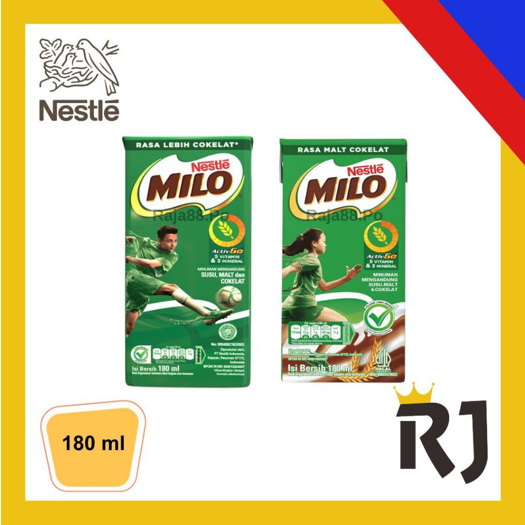 

Susu Milo UHT Kotak Besar 180 ml Rasa Malt Coklat