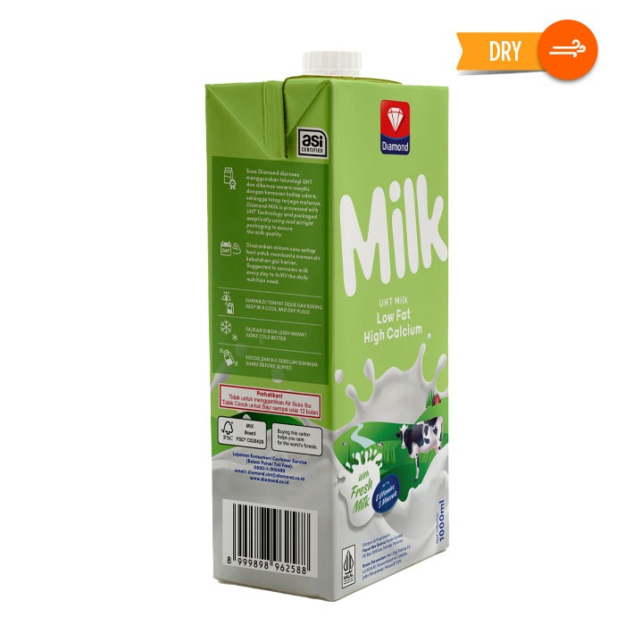 

Diamond Milk Uht Lo-Fat Hi-Calcium 1liter