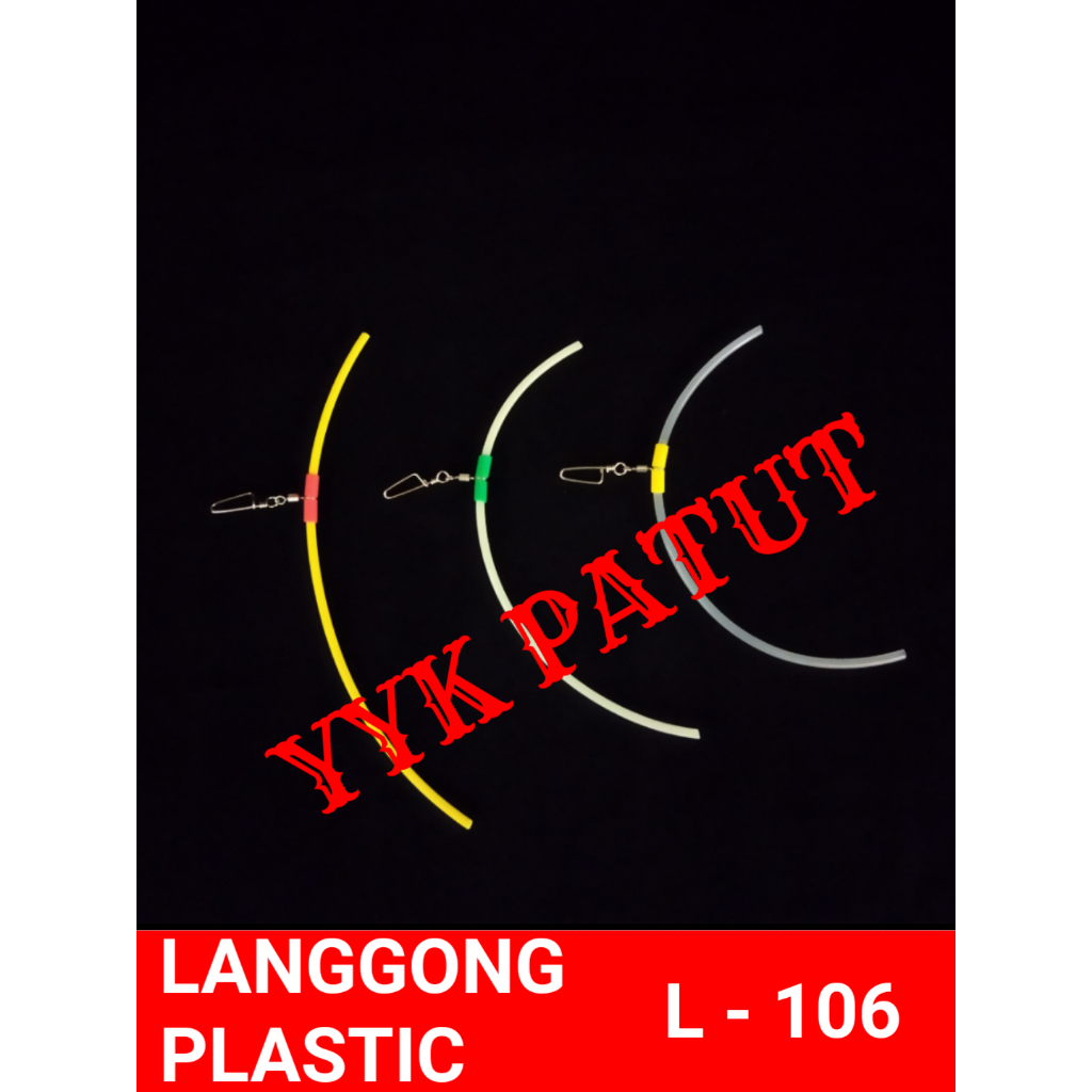 L 106 isi 10 langgong plastik T spreader ranggong lingara pancing peranggung konceran BAGUS