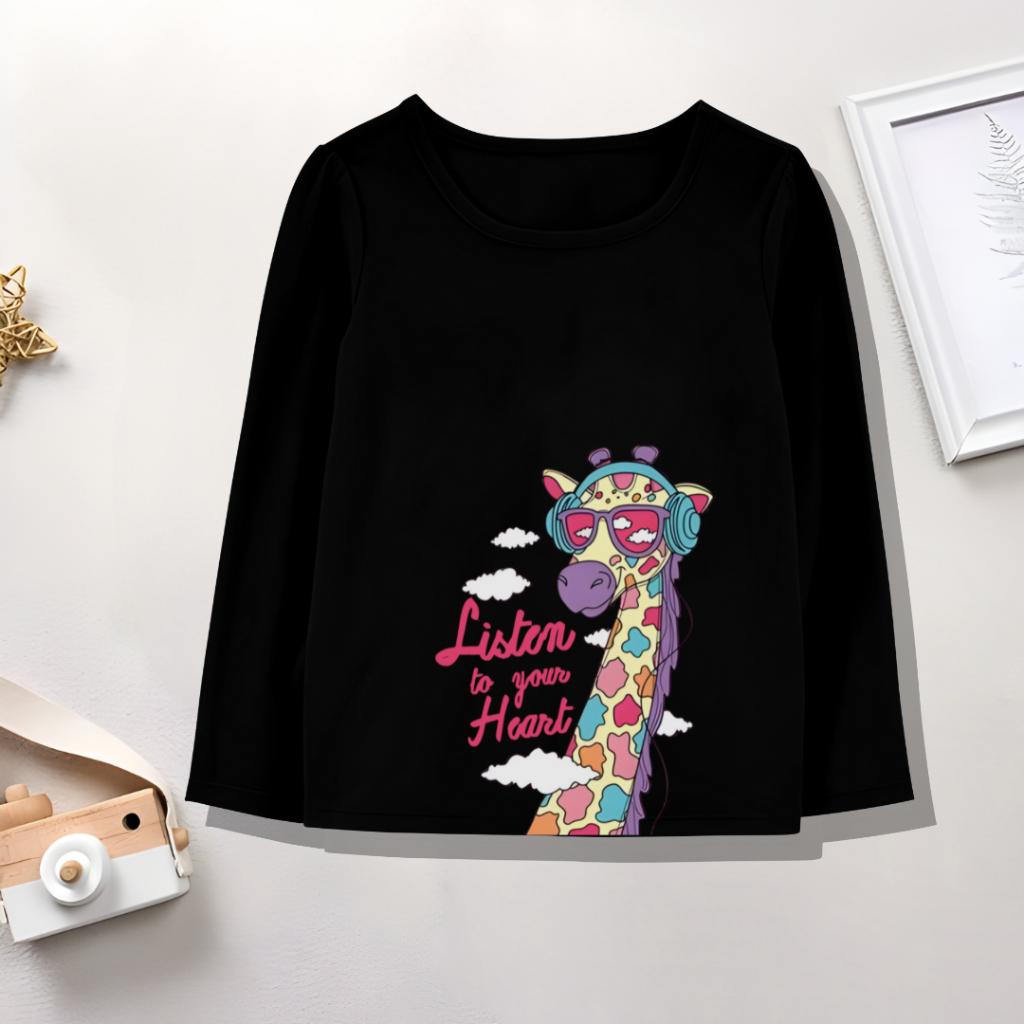 Kaos Panjang Anak Perempuan 1-12 Tahun Kaos Lucu Anak Perempuan Kaos Import Anak Perempuan Kaos Dist