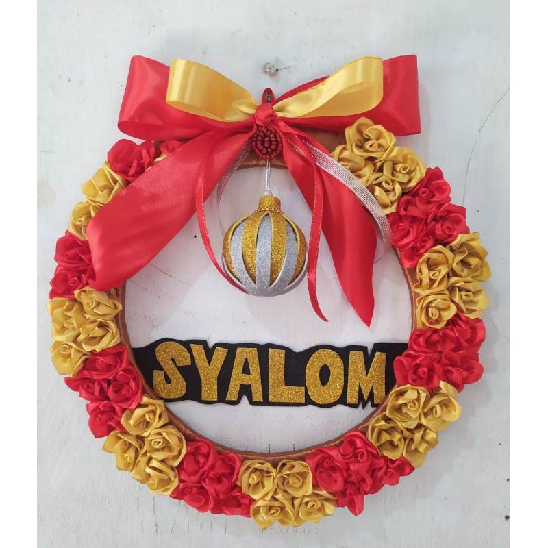 hiasan pintu dekorasi rumah syalom natal