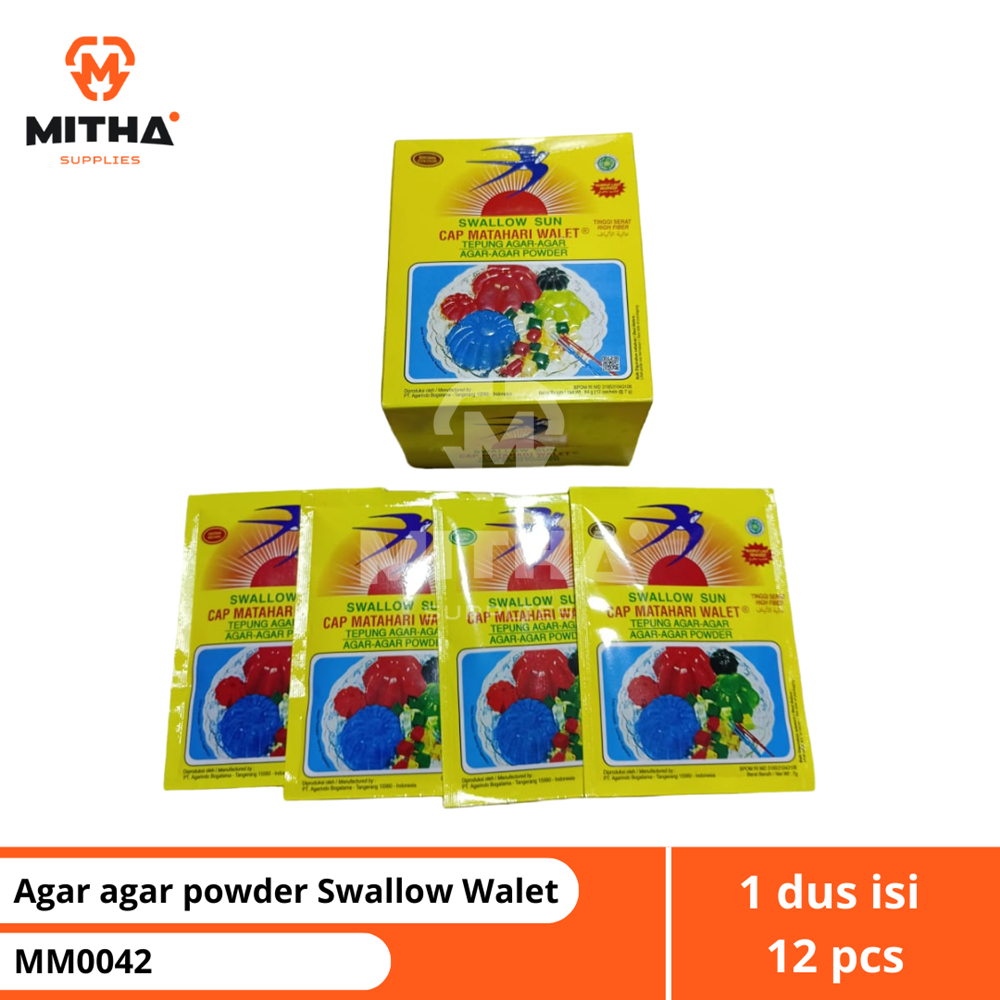 

Agar agar powder Swallow cap Lily Walet MITHA MM0042