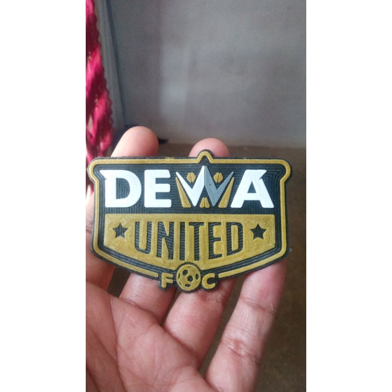 logo DEWA united patch rubber pres jersey