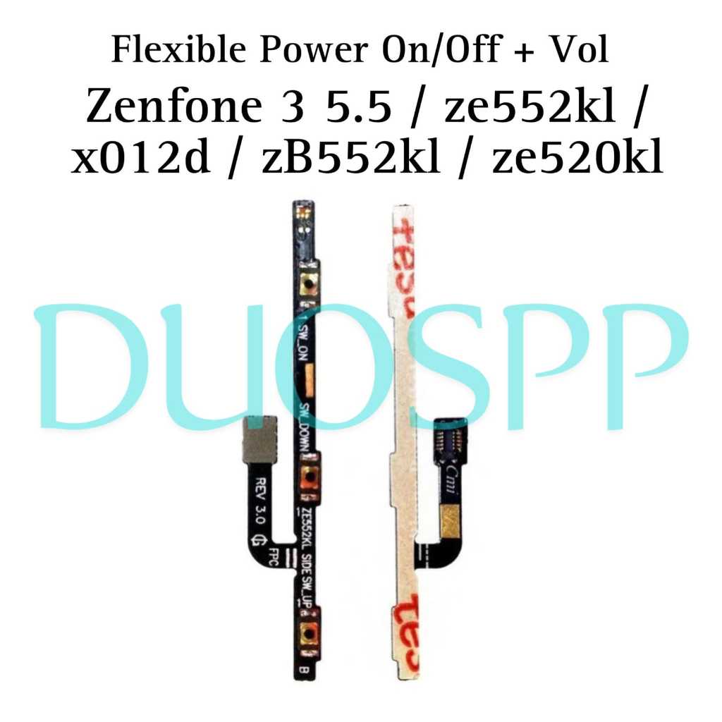 FLEXIBLE POWER ON OFF VOLUME ASUS ZENFONE  FLEXIBEL FLEKSIBEL FLEKSIBLE KONEKTOR OF ON OFF VOL