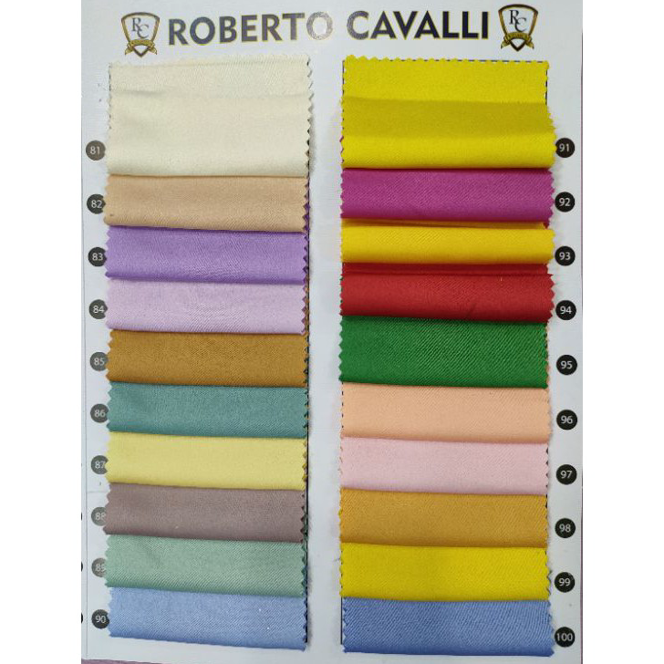 Terbaru Kain Satin Roberto Cavali  ORI PREMIUM / SATIN ROBERTO CAVALI / Harga Persetengah meter