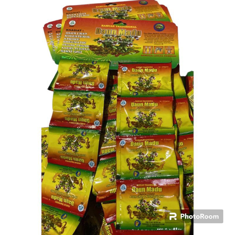 daun madu kapsul asam urat original