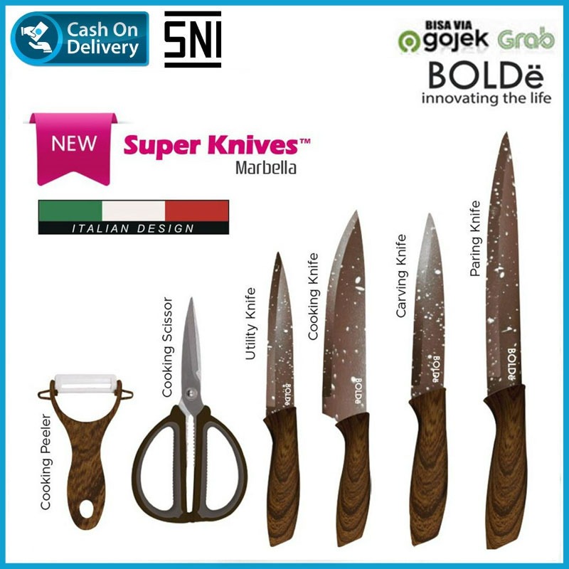 BOLDE Super Knives Marbella/Pisau Set BOLDE Marbella