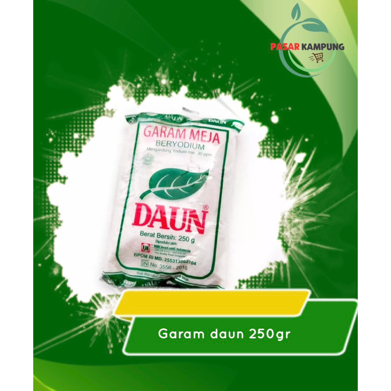 

Garam daun 250gr