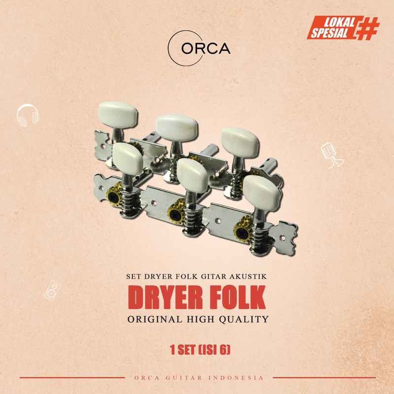 ORCA Dryer Folk Renteng Gitar Akustik Original