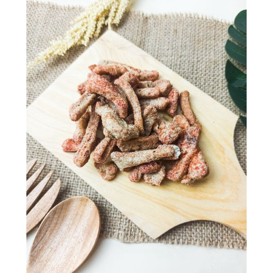 

Ready Stock BASRENG BASO GORENG PEDAS (50GR) CEMILAN SEHAT MURAH SNACK IKAN HALAL ✾✱