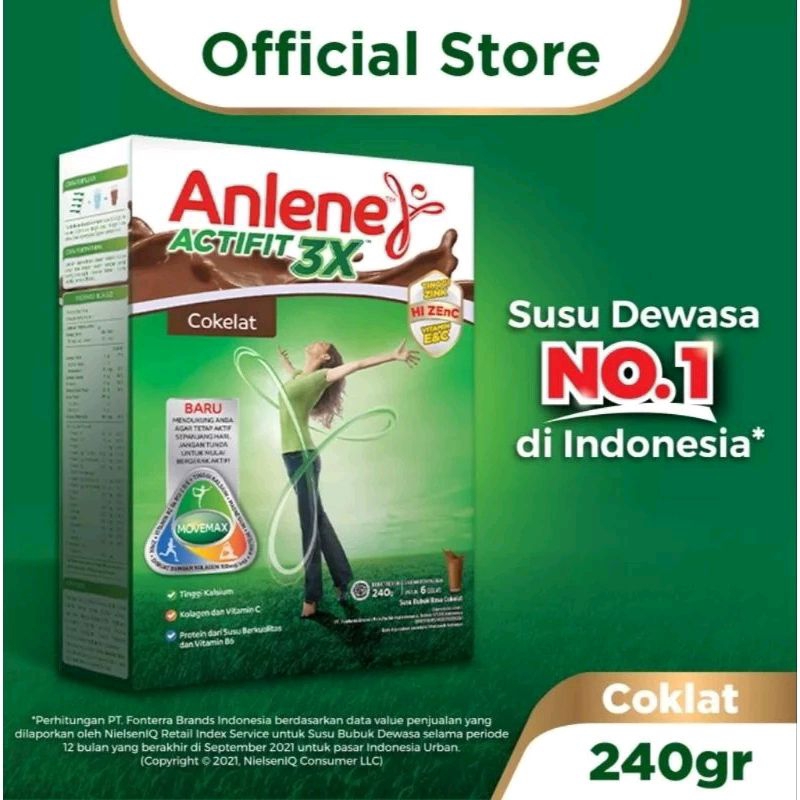 

Anlene Actifit 3x Susu Bubuk Dewasa Original 240gr