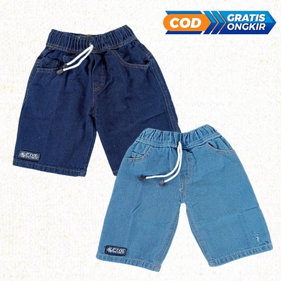Celana Jeans Pendek Anak Usia 3 - 12 Tahun/ Bawahan Jeans  Anak Cowok / Celana Anak Pendek Jeans
