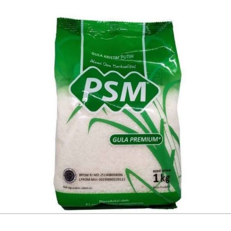 

Gula pasir 1kg berkualitas merk PSM