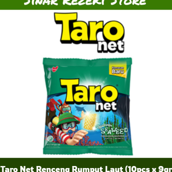 Super Promo Snack Taro Renceng 9gr x 10pcs / Taro Net Renceng / Ciki Taro