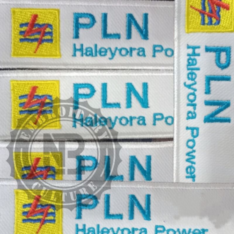 Bordir Logo PLN Haleyora Power//patch bordir emblem Haleyora power//emblem logo pln Haleyora power
