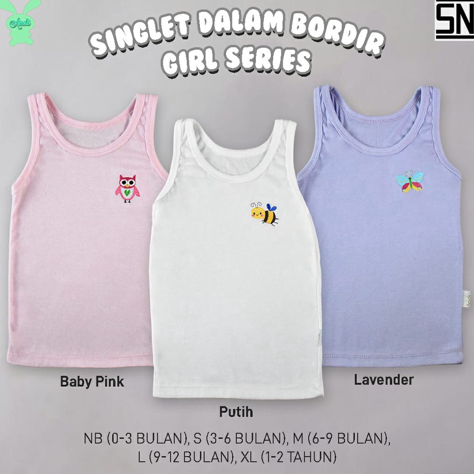 Grosir 3pcs ARUCHI / Simson Singlet Kaos Dalam Bayi NEWBORN, SML Simson Baby CBKS Laris