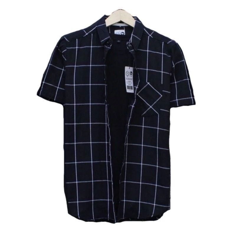 Kemeja Flanel Impor Pria Lengan Pendek,Kemeja Premium Distro